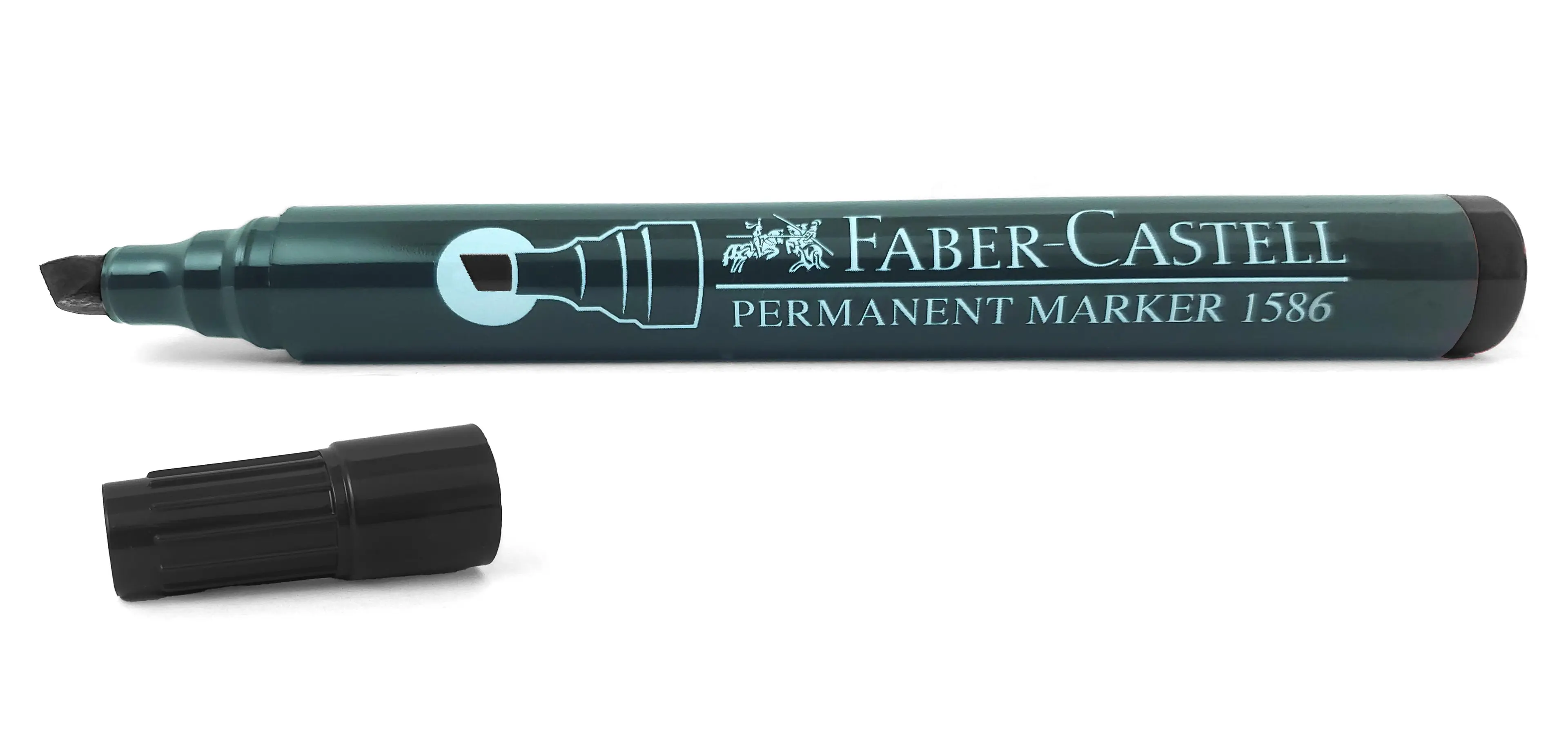Faber Castell Permanent Markers Chisel Tip Black set of 12 - view 4
