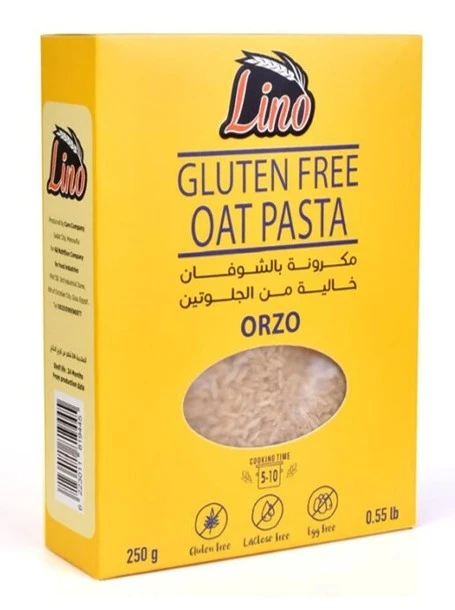 Lino Gluten Free Oat Pasta Orzo 250 Gm