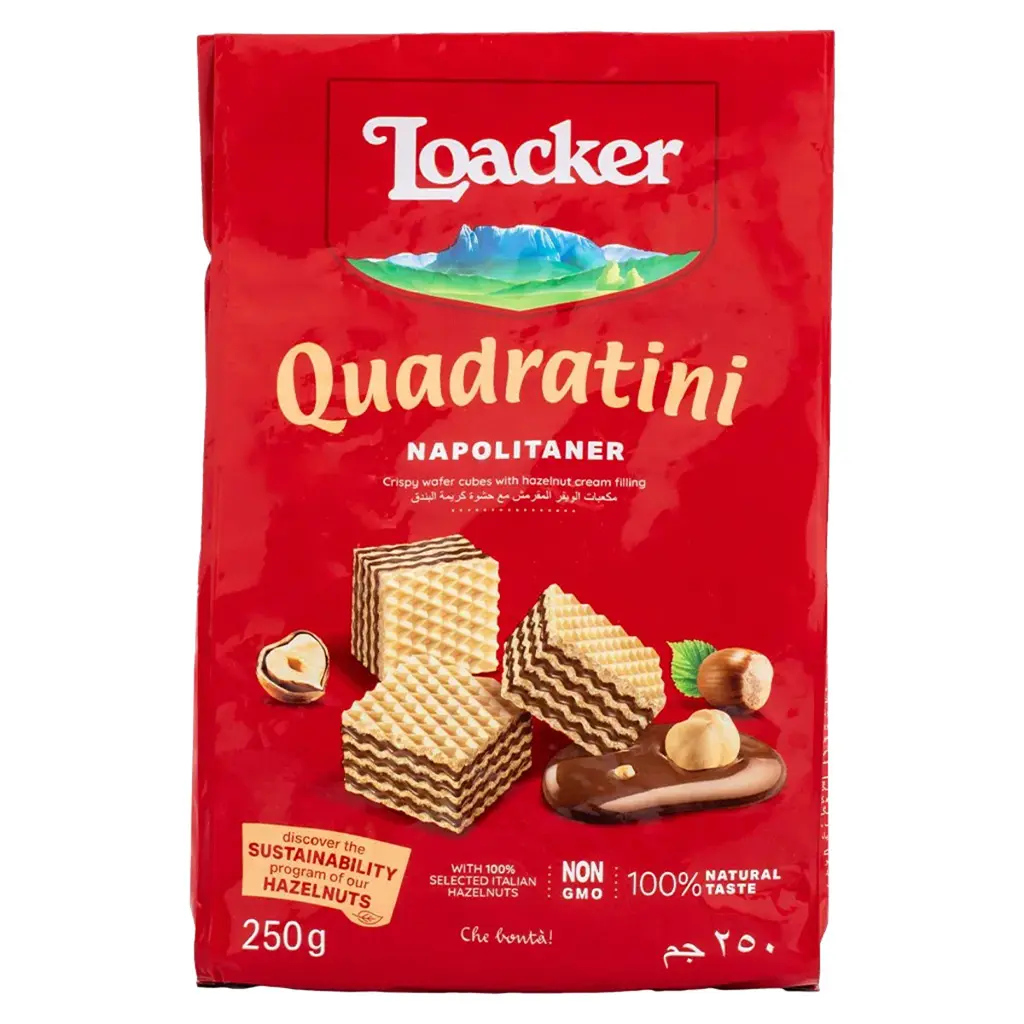 Loacker Quadratini Napolitaner Wafers 250 g - view 1