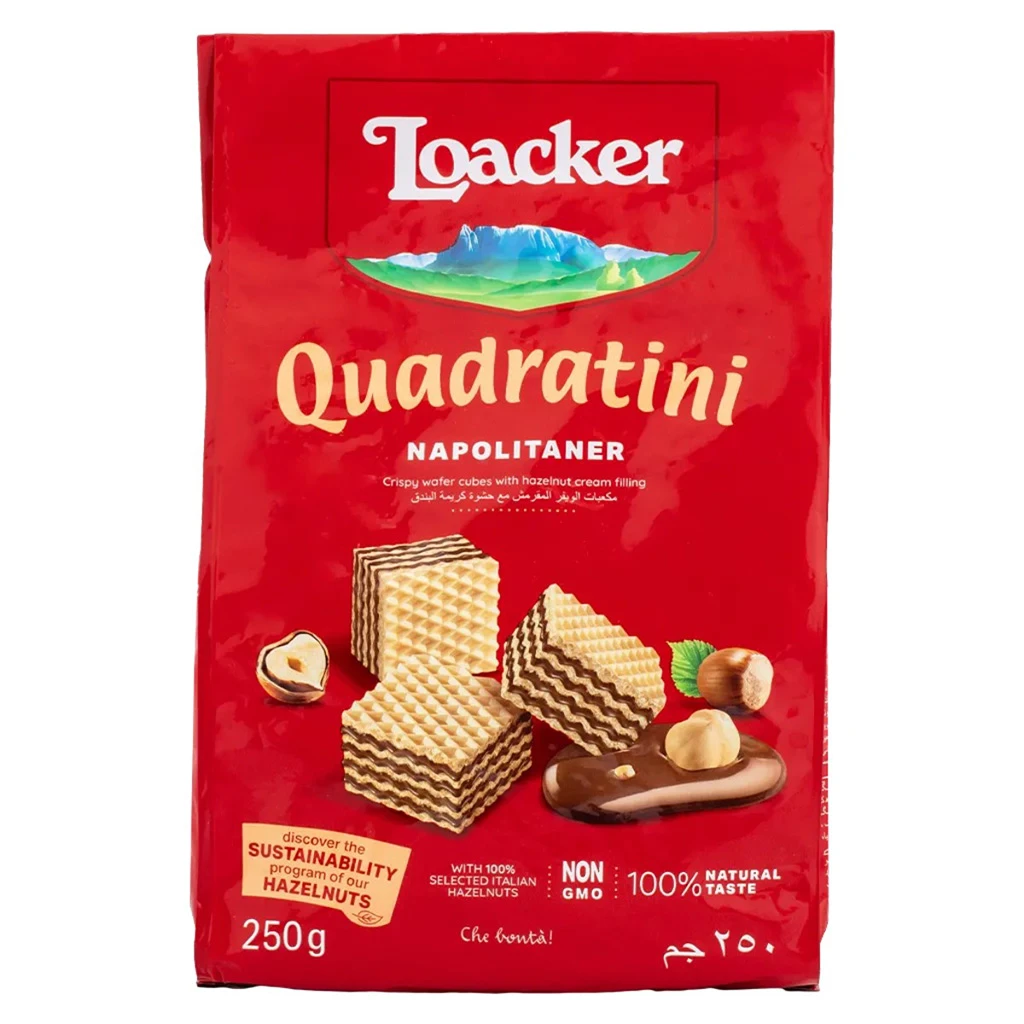 Loacker Quadratini Napolitaner Wafers 250 g