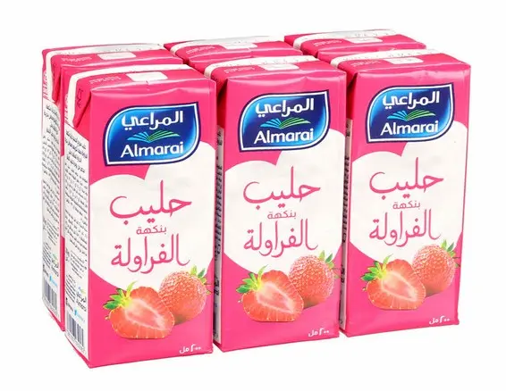 Almarai Uht Milk Strawberry Premium 200MlX6 - view 1