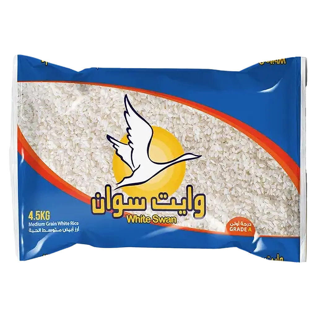 وايت سوان أرز متوسط الحبة أبيض 4.5 كجم - view 1