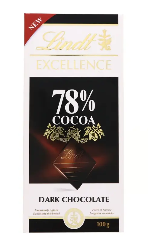 Lindt Excellence Chocolate Dark 78% Cocoa 100 Gm - view 1