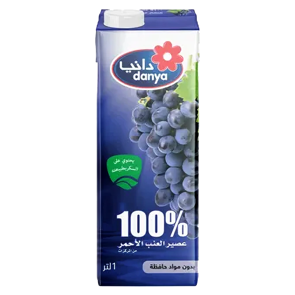 دانيا عصير عنب احمر 1 لتر