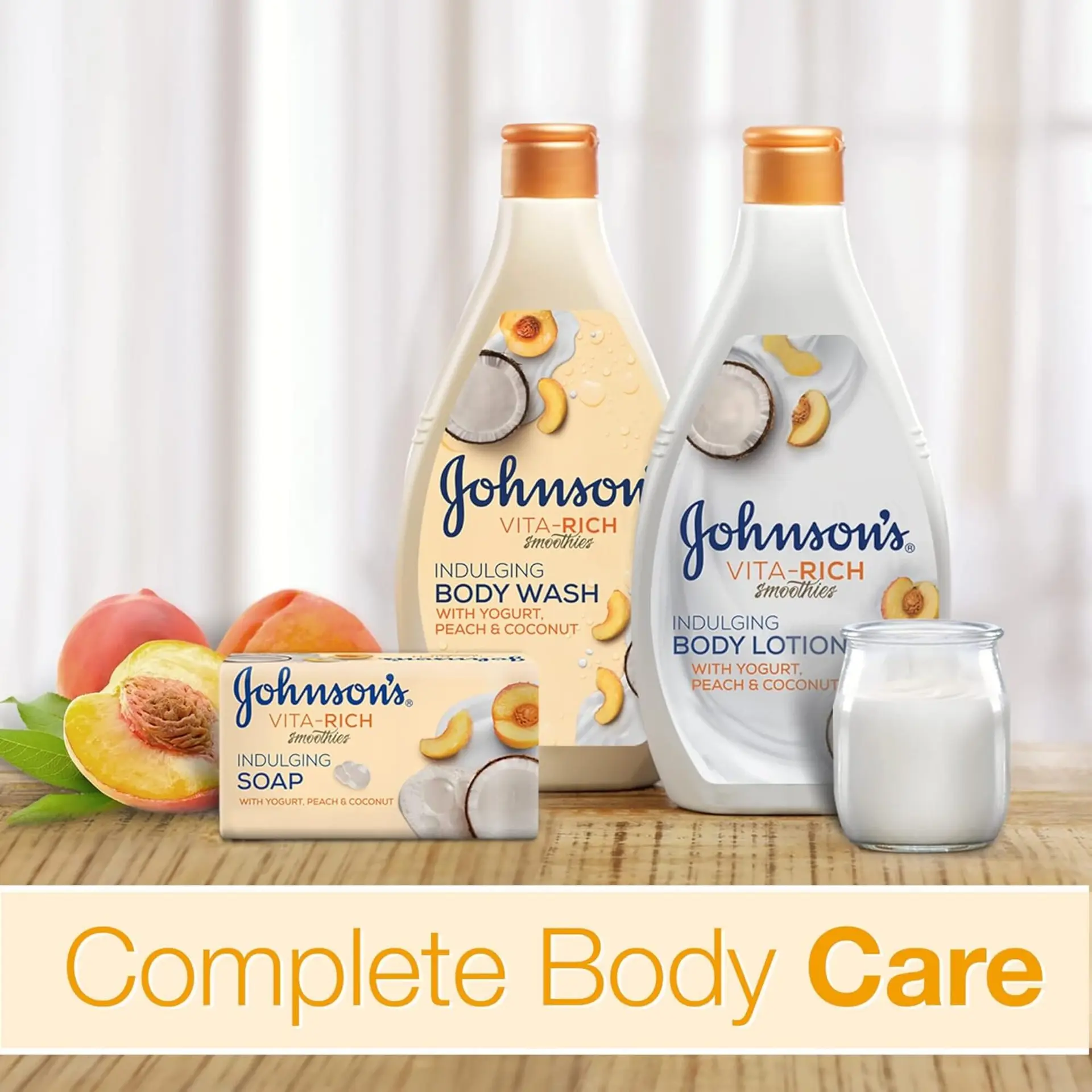 Johnson's Body Lotion Vita Rich Smoothies Indulging Yoghurt  Peach & Coconut 400 ml - view 4