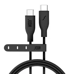 Joda Silicone Cable Type C to Type C Black Color 1 M