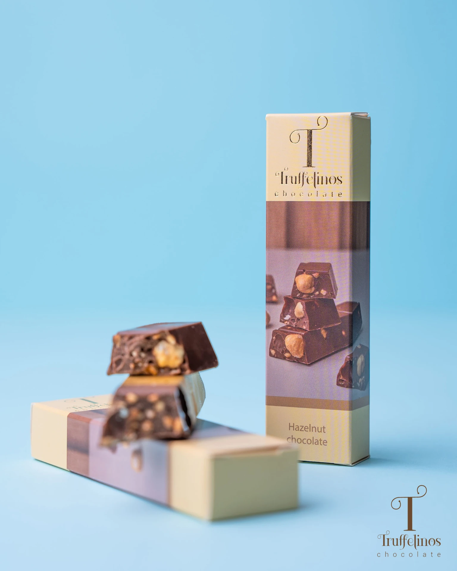 Truffelinos Chocolate Bar With Hazelnut 50 Gm