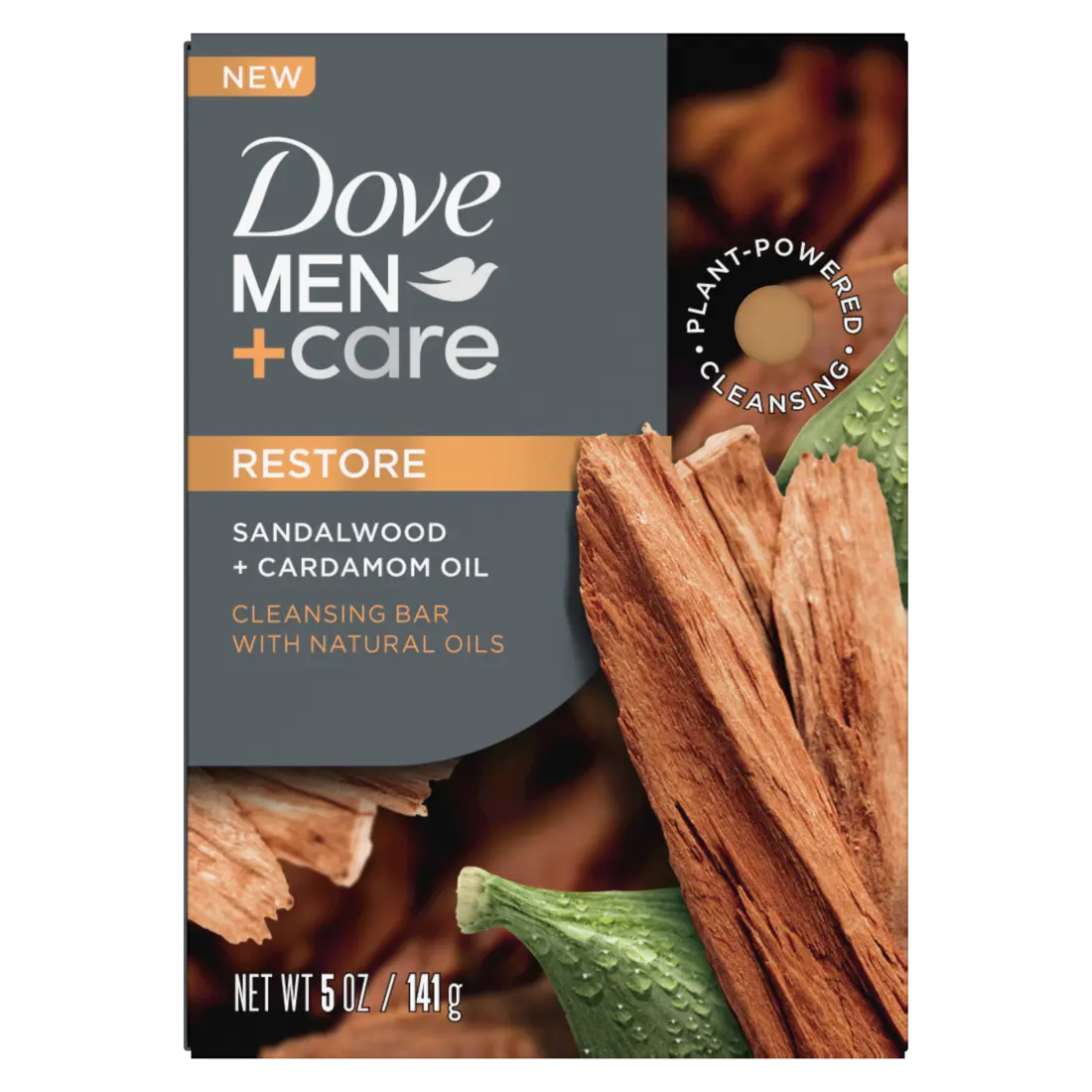 Dove Men Care Cleansing Bar Sandalwood And Cardamom Oil 141g - view 2
