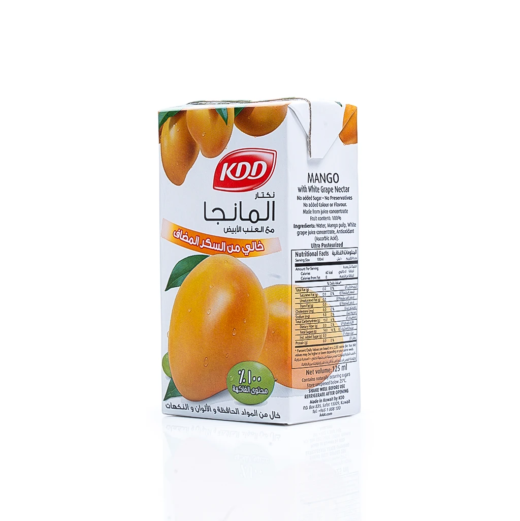 Kdd Nectar Mango and White Grape125 ml
