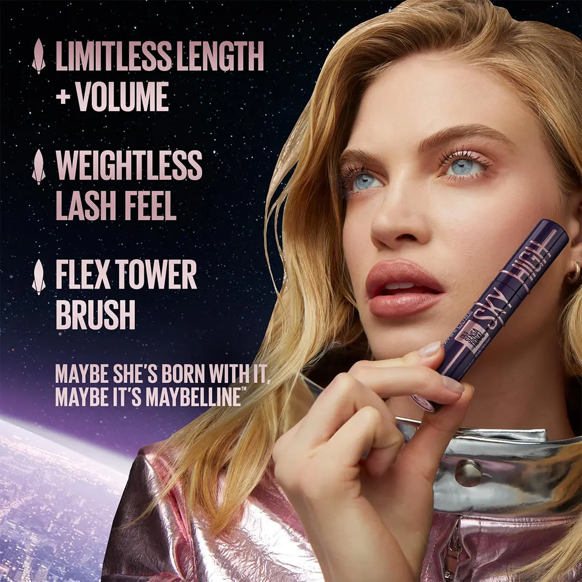 Maybelline Lash Sensational Sky High Mascara Burgundy Haze - view 6