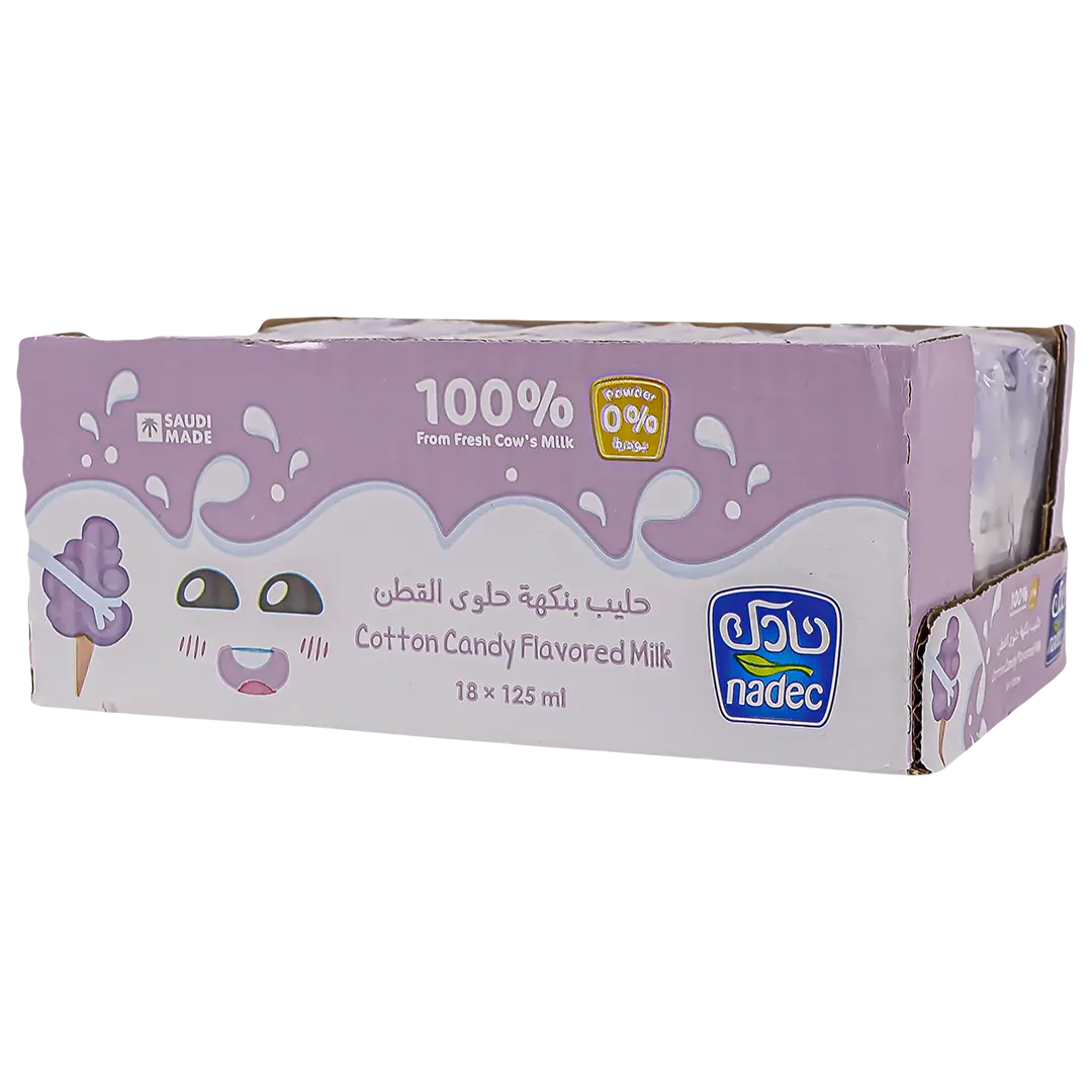 Nadec Cotton Candy Flavored Milk 18 pcs 125 ml - view 2