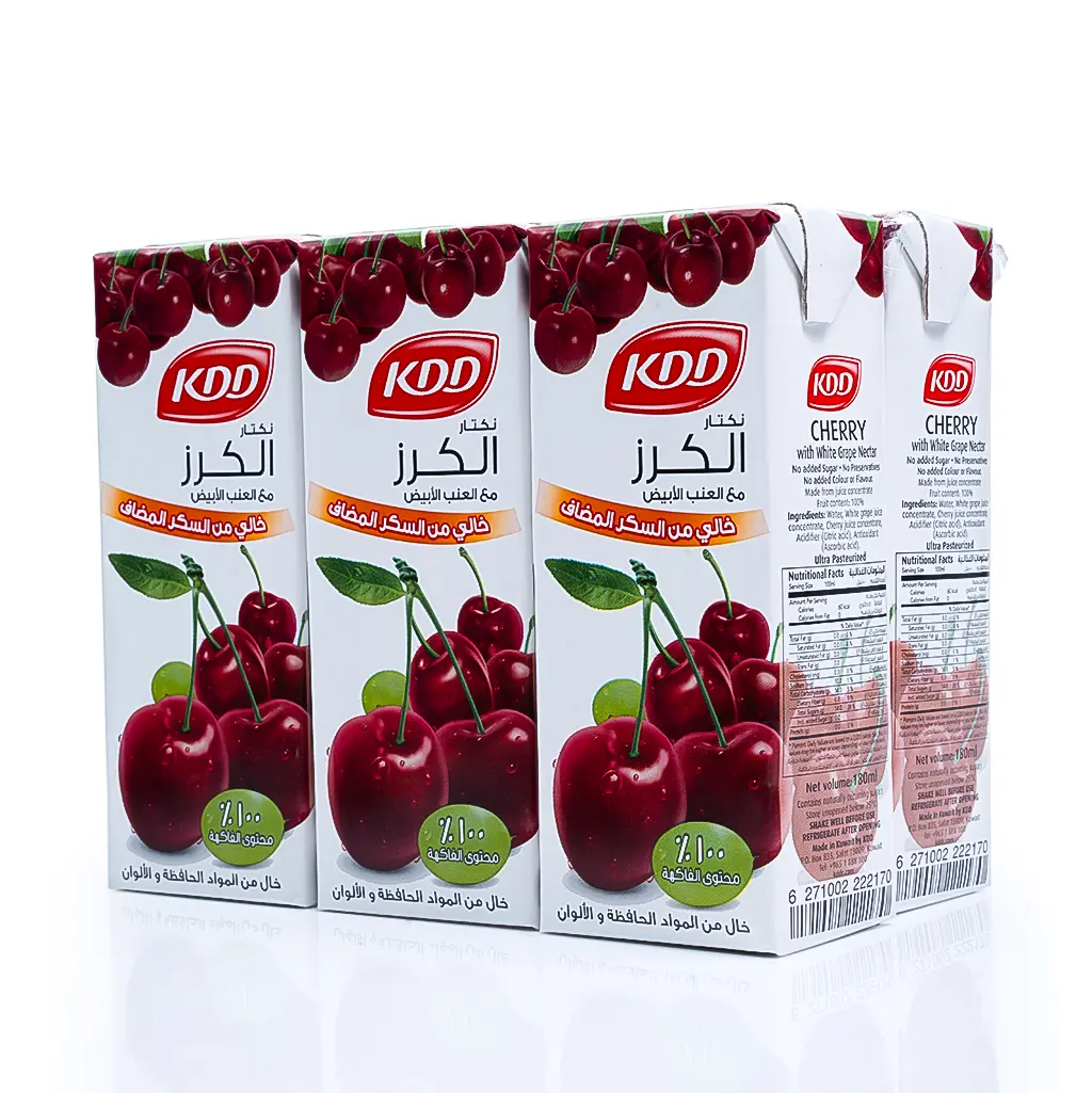 Kdd Nectar Cherry and white Grape no added sugar 6 pcs 180 ml - view 1