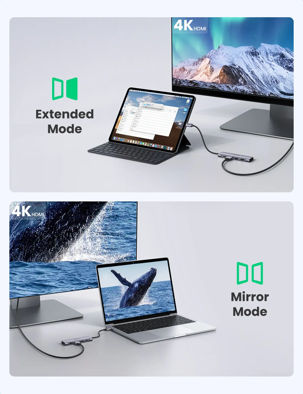 Ugmeen Usb-C to HDMI+2 USB 3.0 A+SDTF+PD Converter - view 4