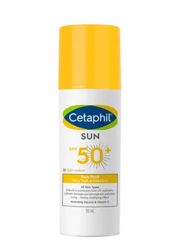 Cetaphil Tinted Sun SPF 50 High Protection Face Fluid Light Medium 50 ml