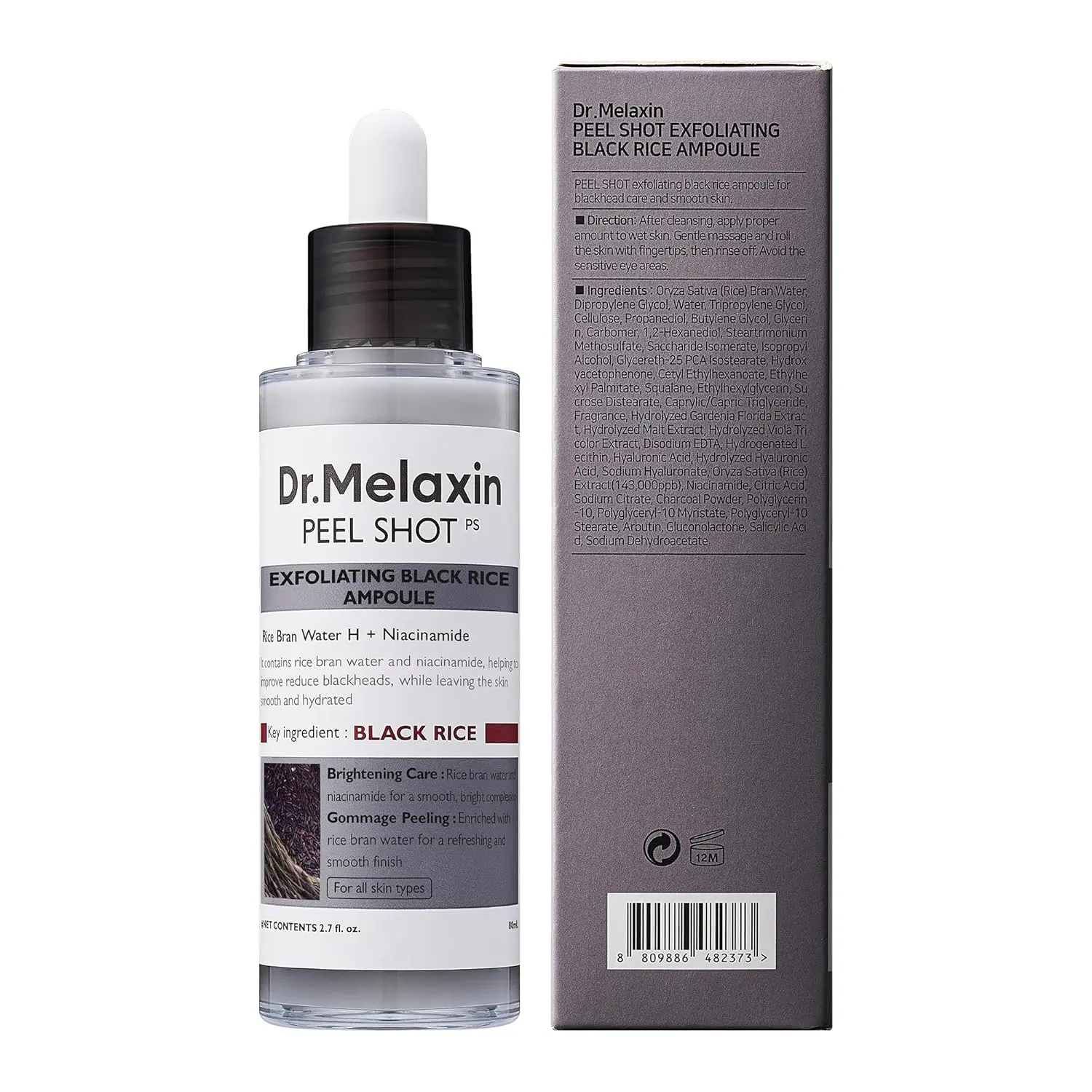 Dr Melaxin Peel Shot Exfoliating Black Rice Ampoule 80 ml - view 5