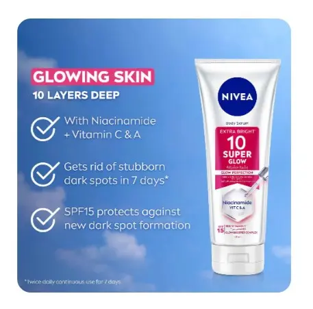 Nivea Super 10 Glow Perfection Body Serum 170 Ml - view 3