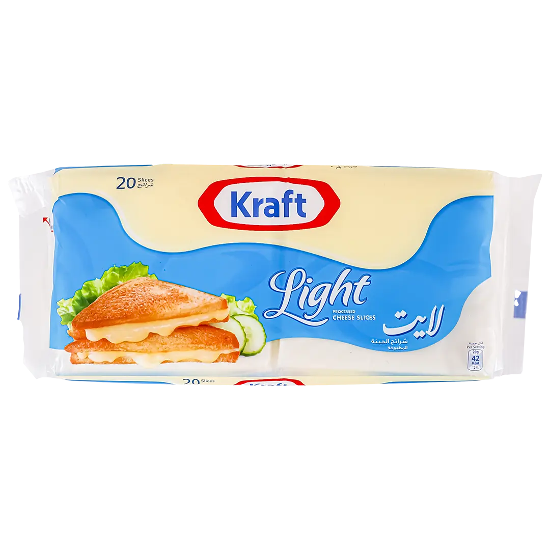 Kraft Light Slices Cheddar Cheese 20 pcs 400 gm - view 4