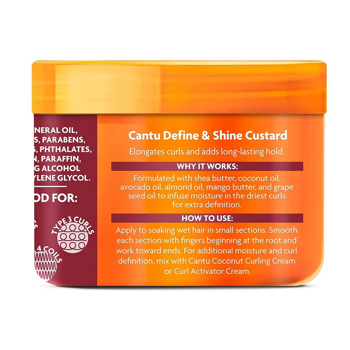 Cantu Shea Butter for Natural Hair Define Shine Custard 340 gm - view 2
