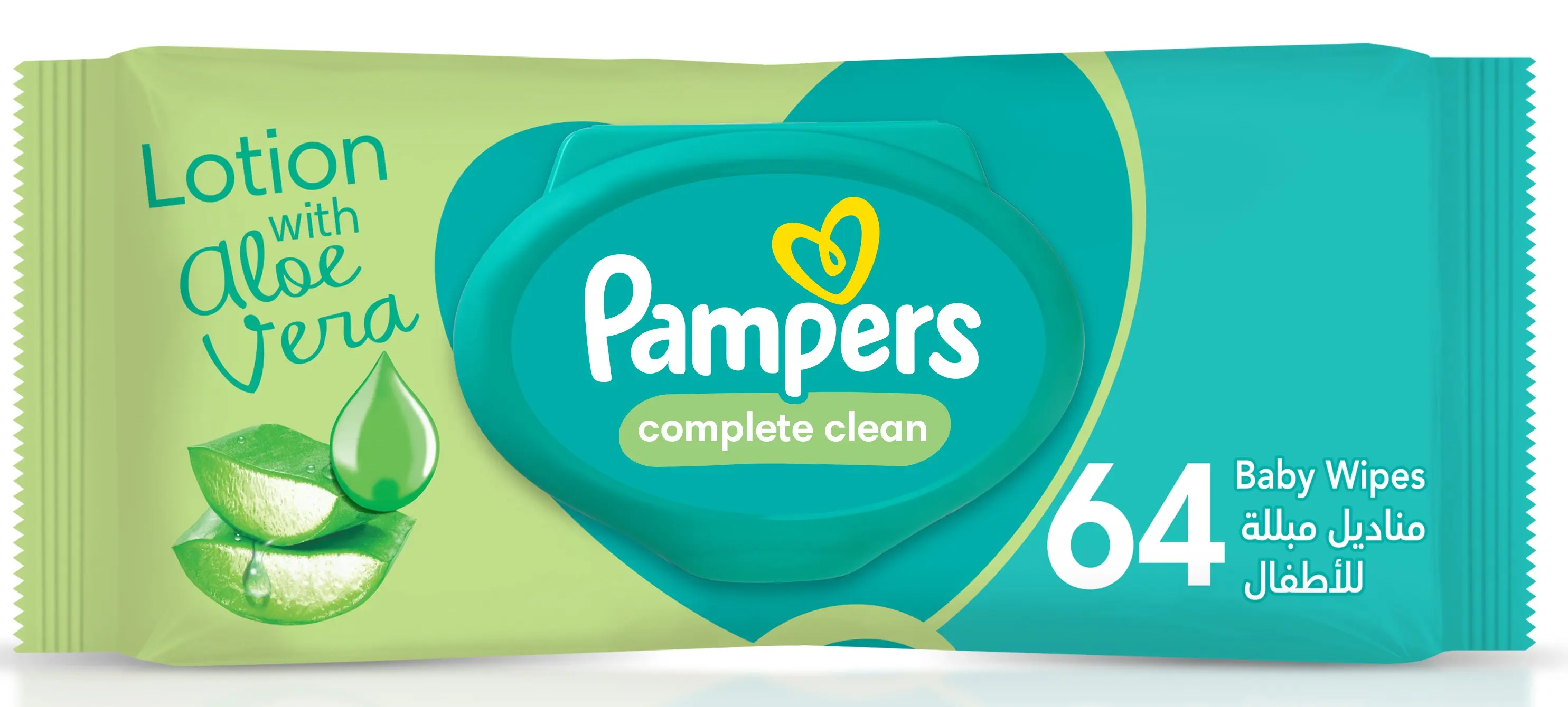 Pampers Complete Clean Baby Wipes with 0% Alcohol 64 Wipes - view 1