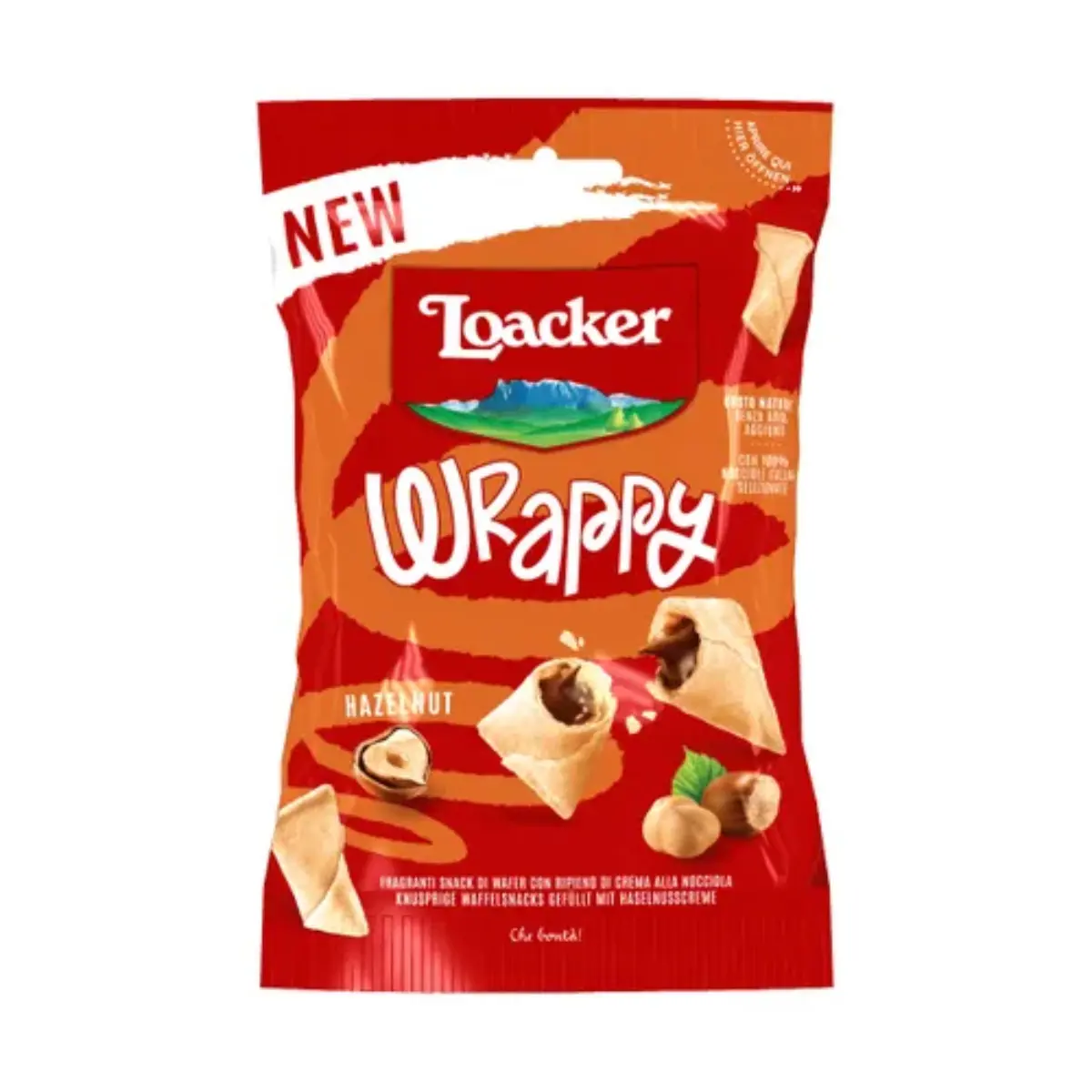 Loacker Triangles Filled with Hazelnut Cream 50 gm - view 1