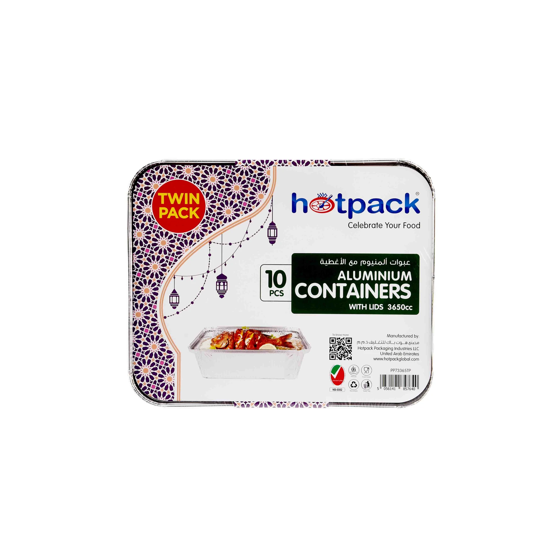 Hotpack Aluminium Container 10 pcs Twin Pack