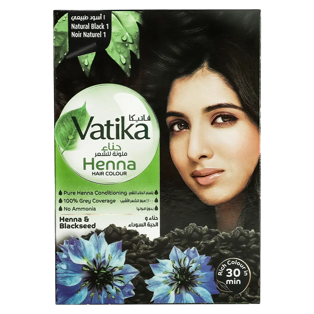 Vatika Henna Hair Colour Natural Black 10 gm - view 2
