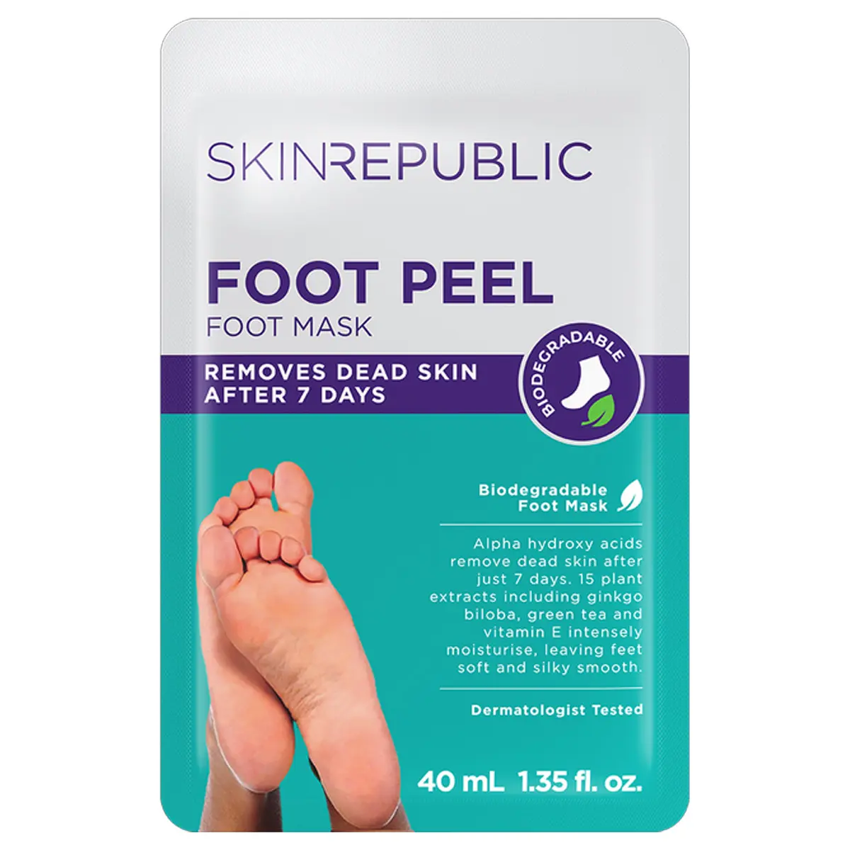 Skin Republic Foot Peel Mask Removes Dead Skin 40 gm - view 2
