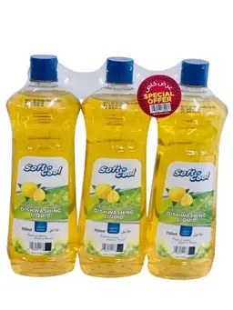 Soft n Cool Dishwashing Liquid 1LtrX3