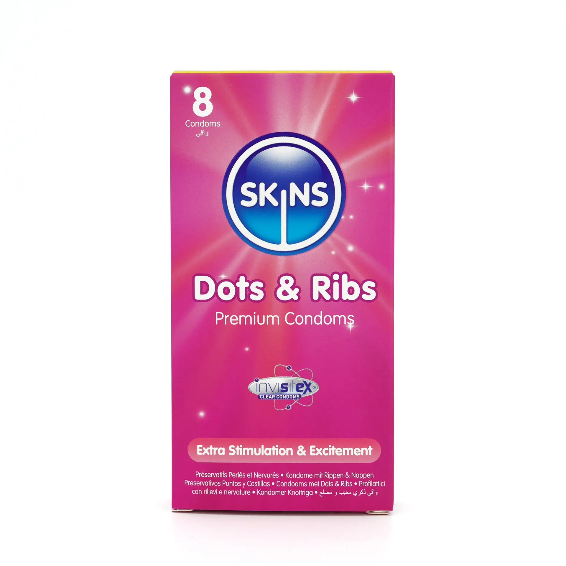 Skins Condom Dots & Ribs 8 Pack - view 4