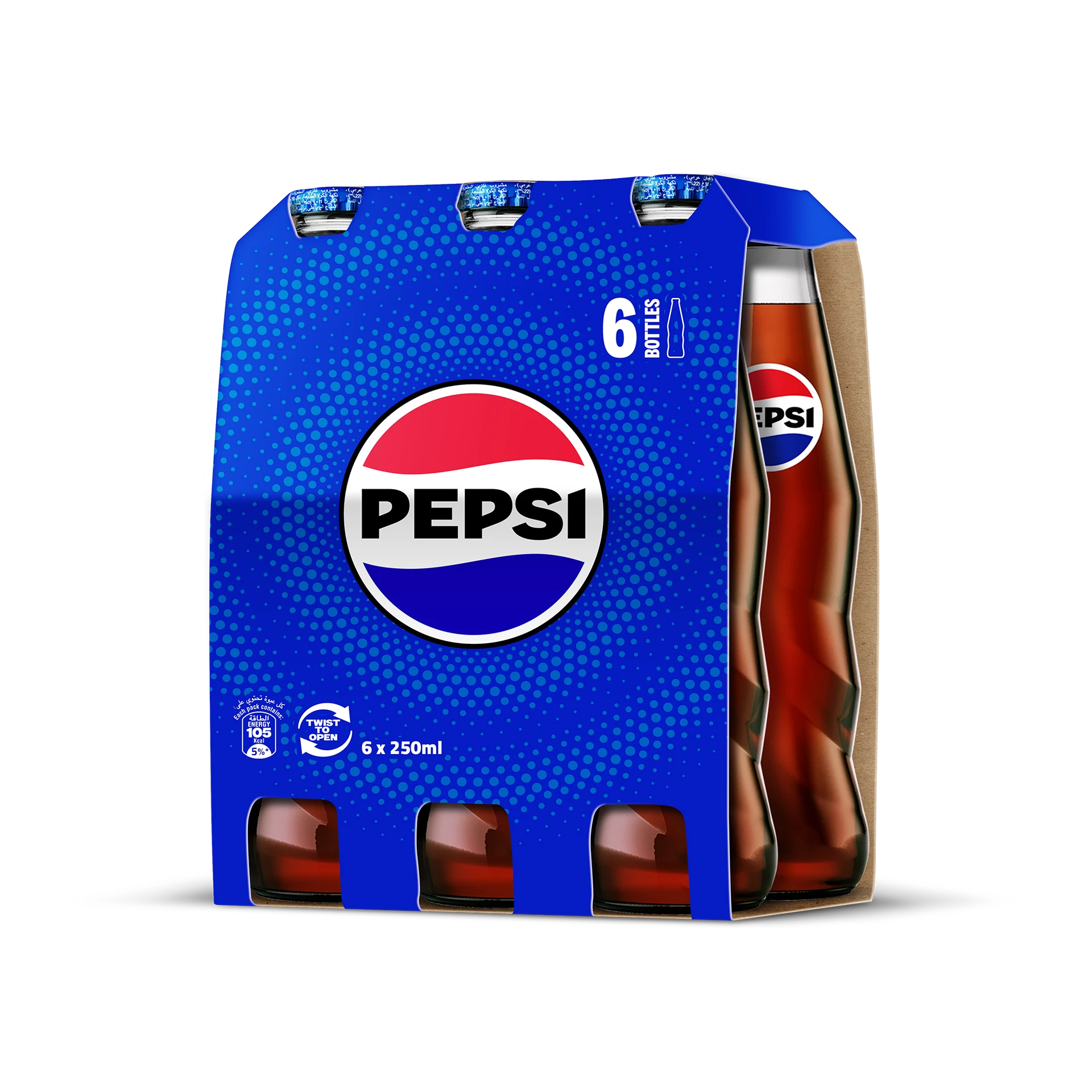 Pepsi Soft Drink Glass 6 pcs 250 ml