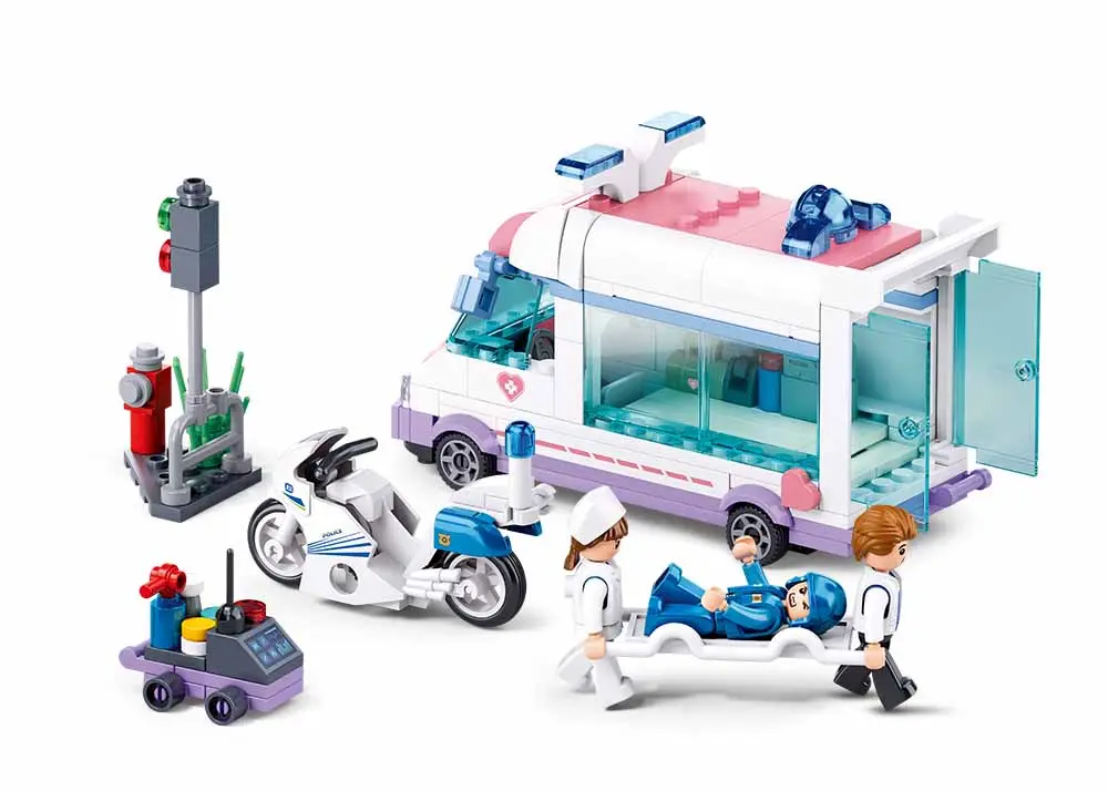Sluban Ambulance Pulling Car 251 pcs - view 7