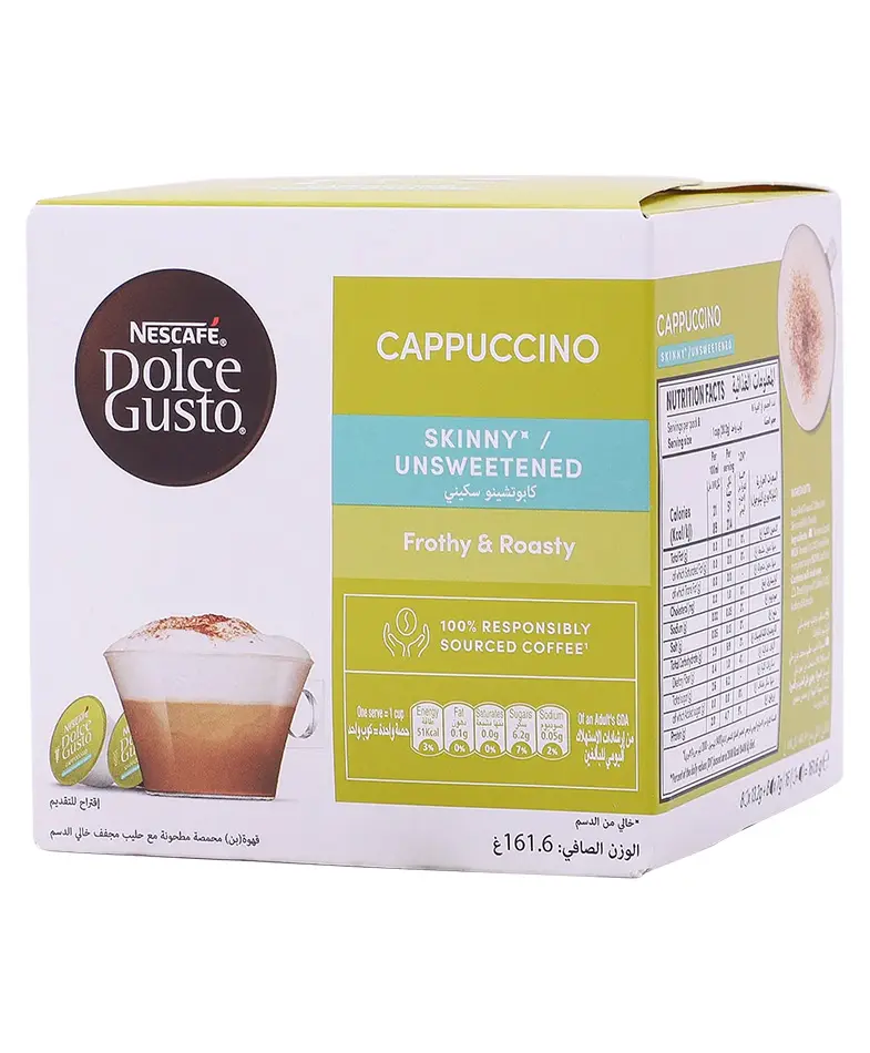 Nescafe Dolce Gusto Skinny Cappuccino Coffee 16 Capsules - view 2