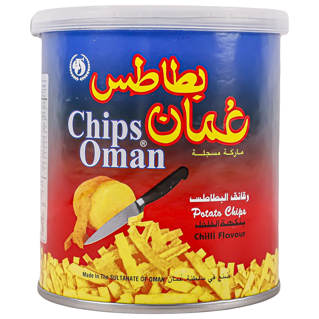 Oman Potato Chips in Tins Chilli Flavour 37 gm - view 1