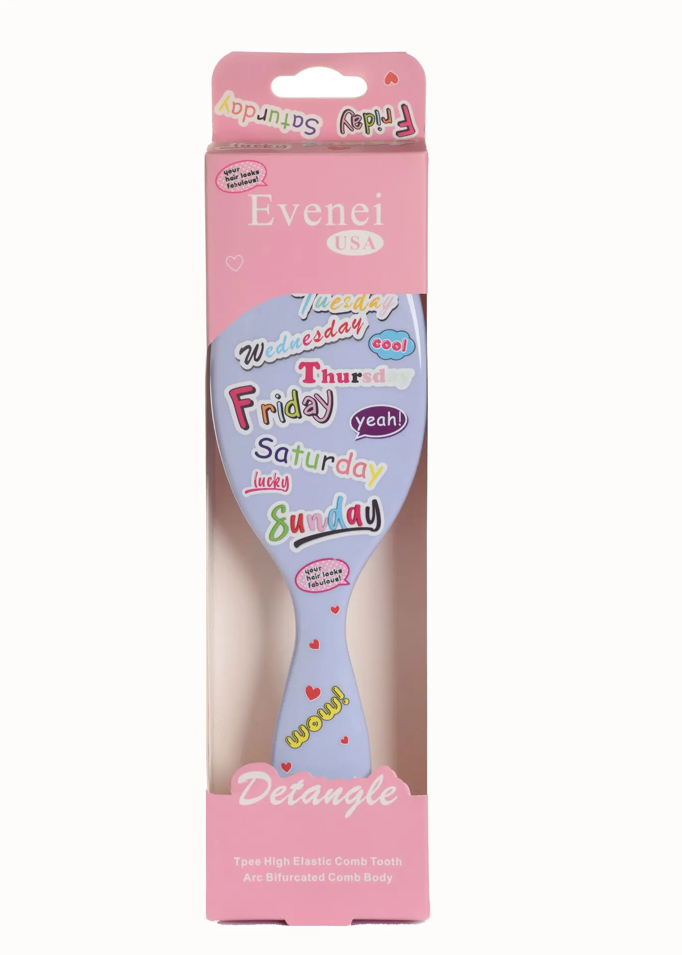 Evenei Detangling Hair Brush Multicolor  8009 - view 4