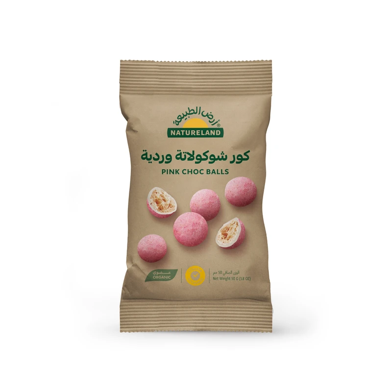 أرض الطبيعة كور شوكولاتة وردية ٥٠جم 
