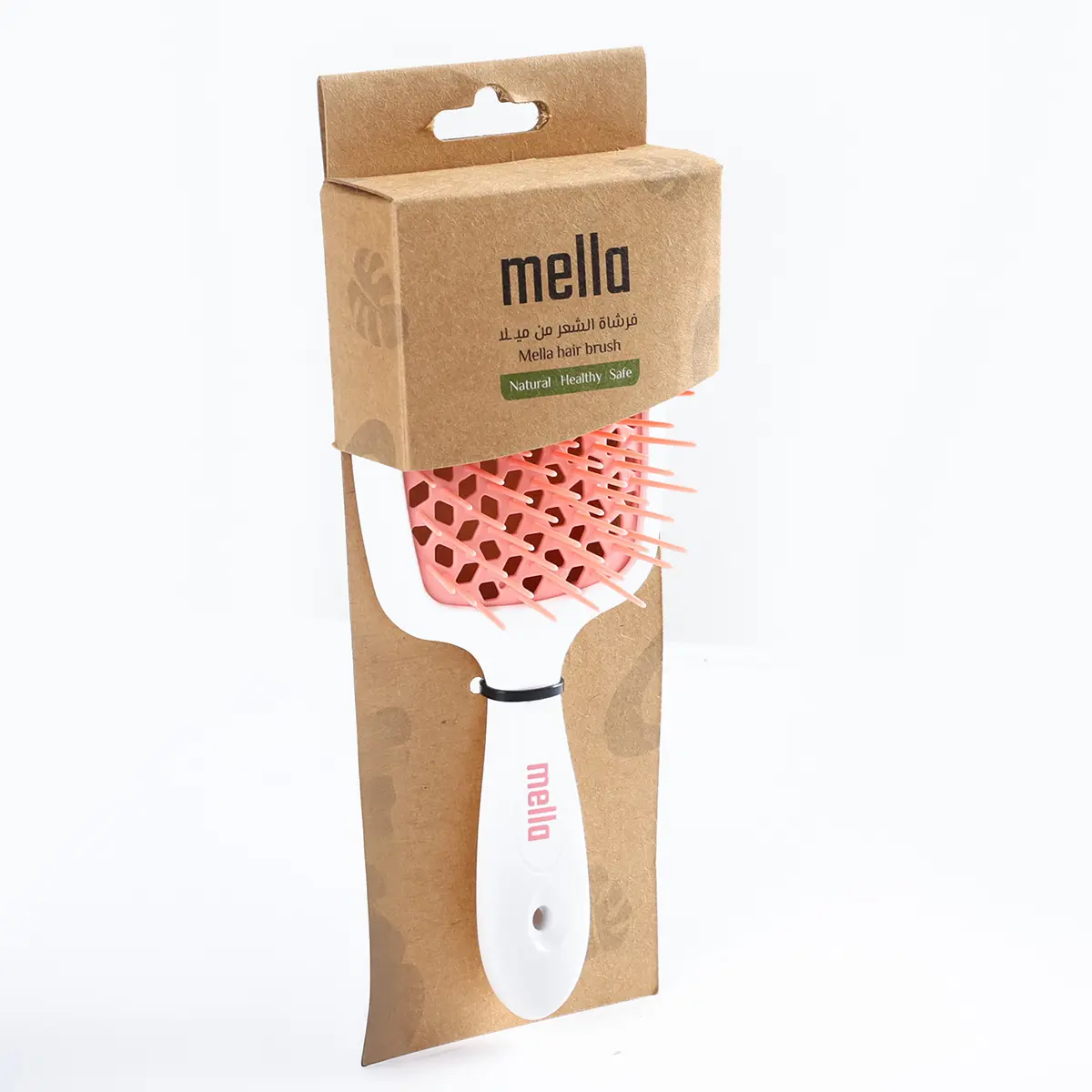 Mella Detangling Brush Pink And White - view 4