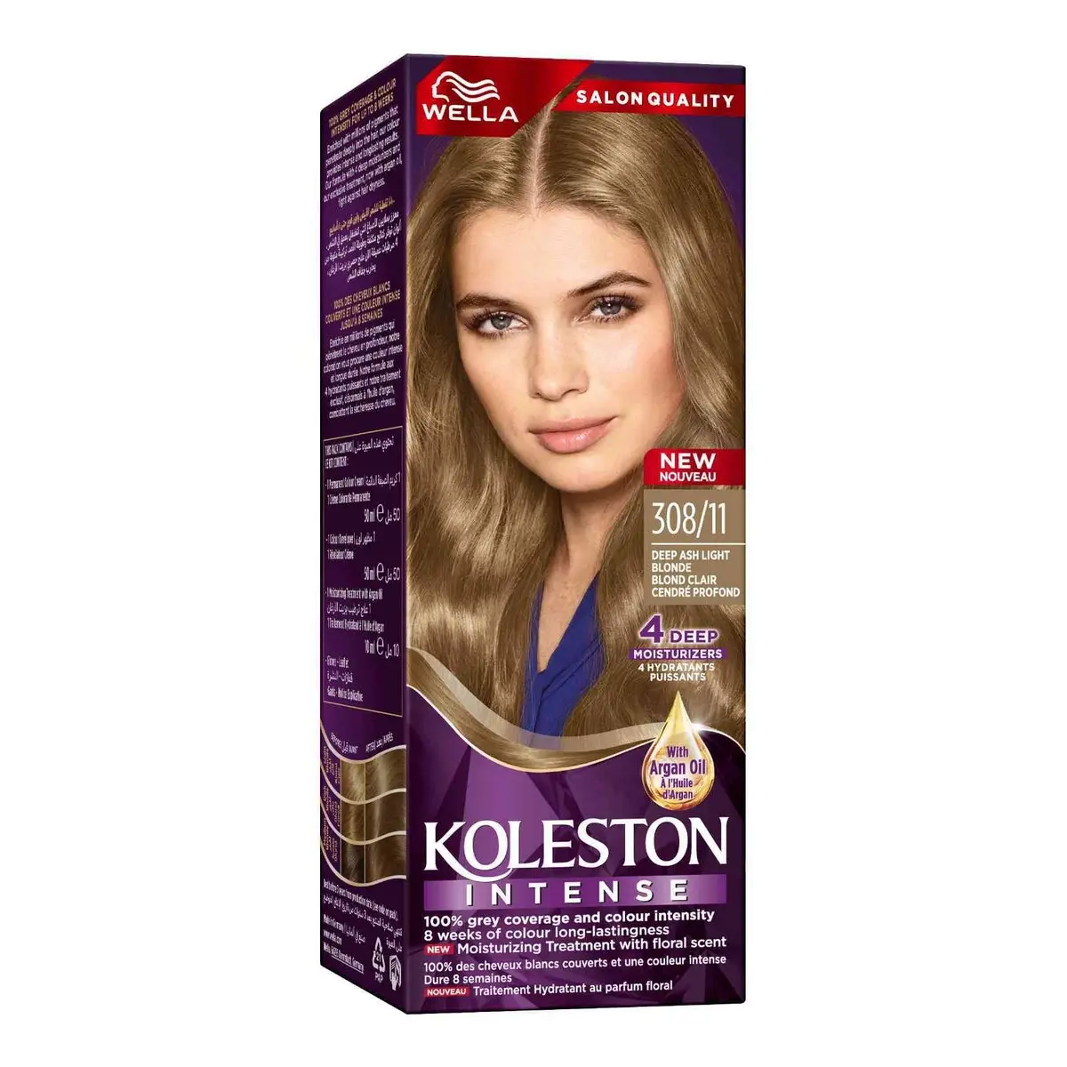 Wella Koleston Intense Hair Color 308/11 Deep Ash Light Blonde - view 2