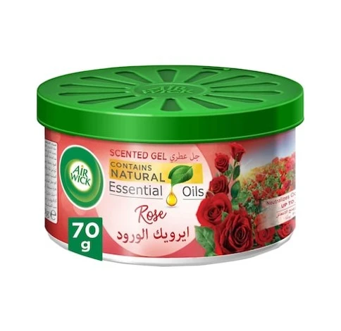 Airwick Air Freshener Scented Gel Can Rose 70 gm