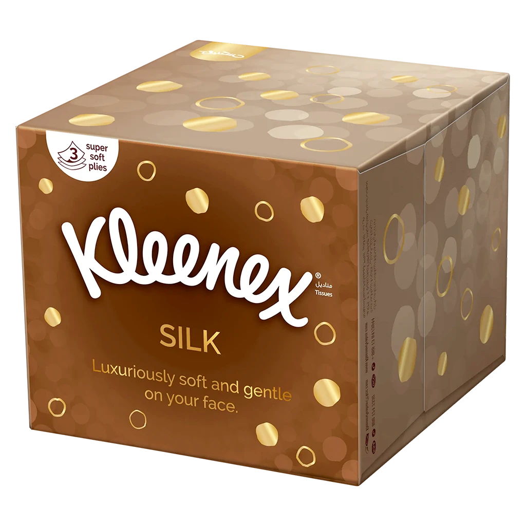 Kleenex Silk Cube Facial Tissue  50 Sheets