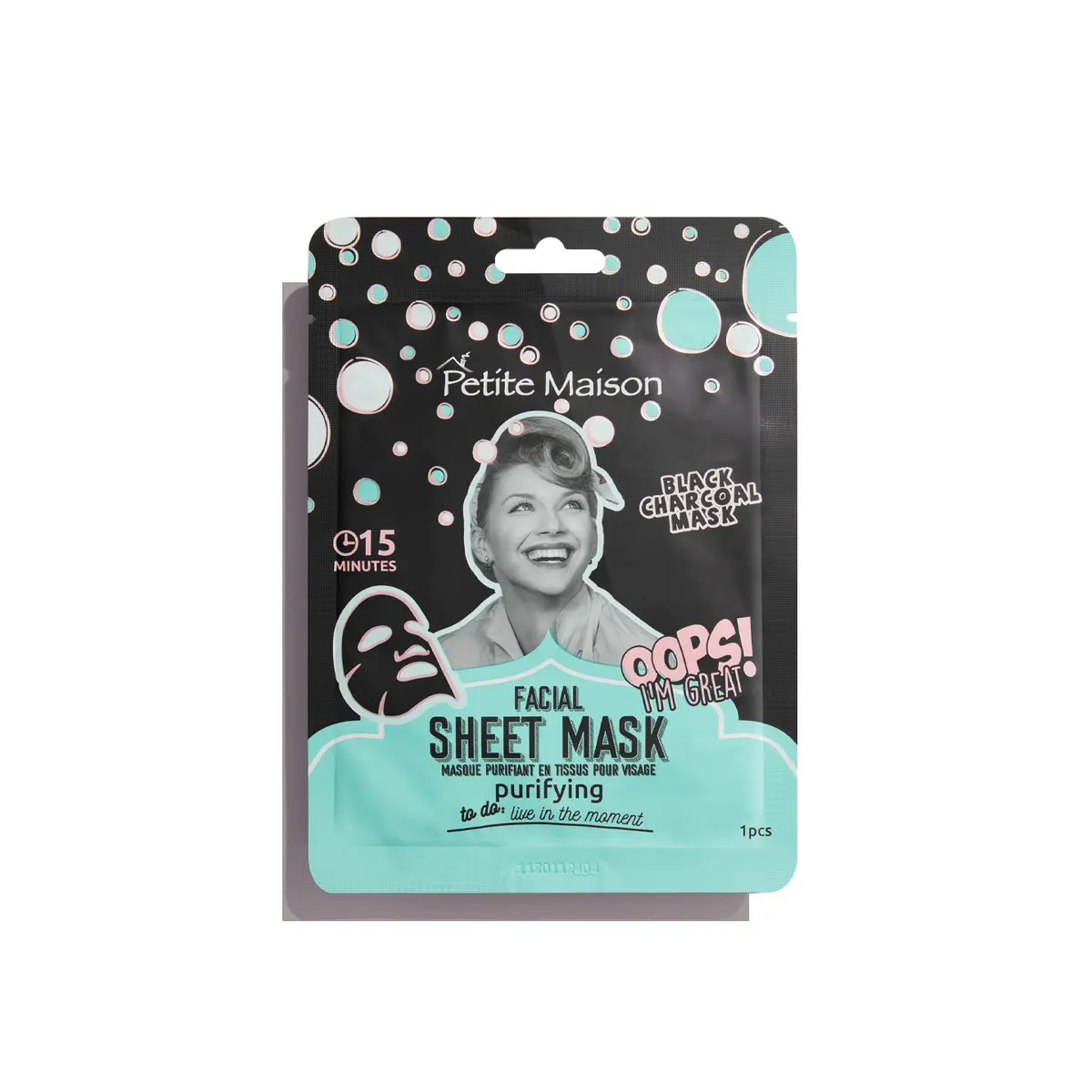 Petite Maison Facial Sheet Mask Purifying Black Charcoal 25ml - view 4