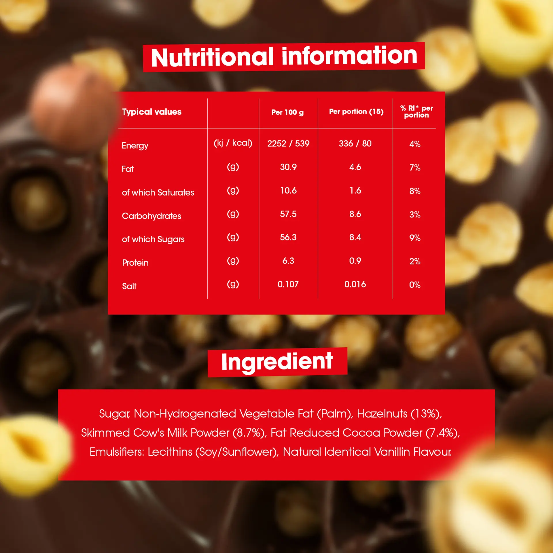 Nutella Hazelnut Cream With Chocolate 1000 gm - view 2