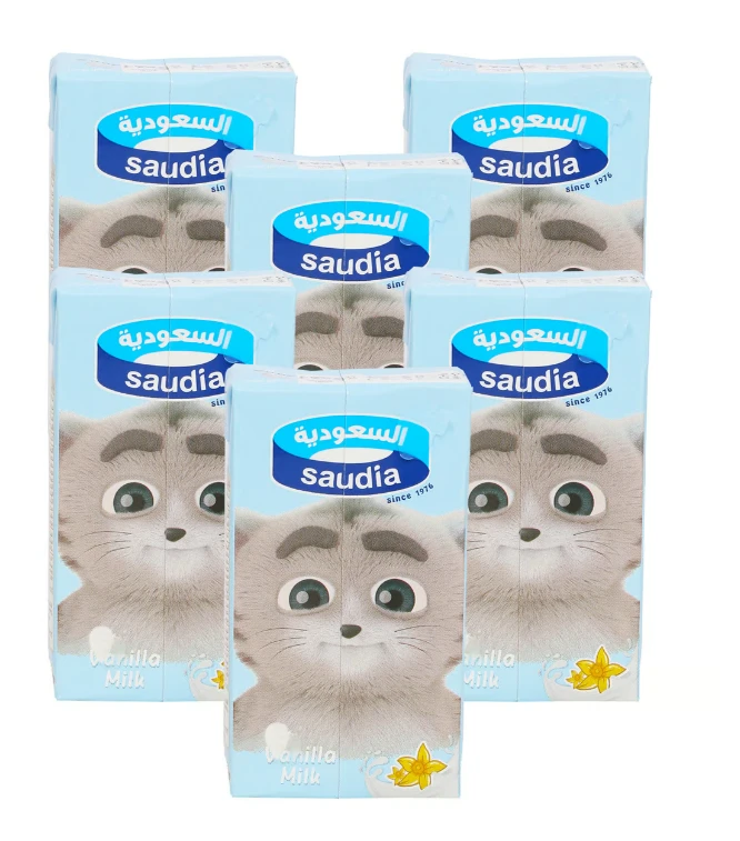 Saudia Vanilla Milk 125MlX8