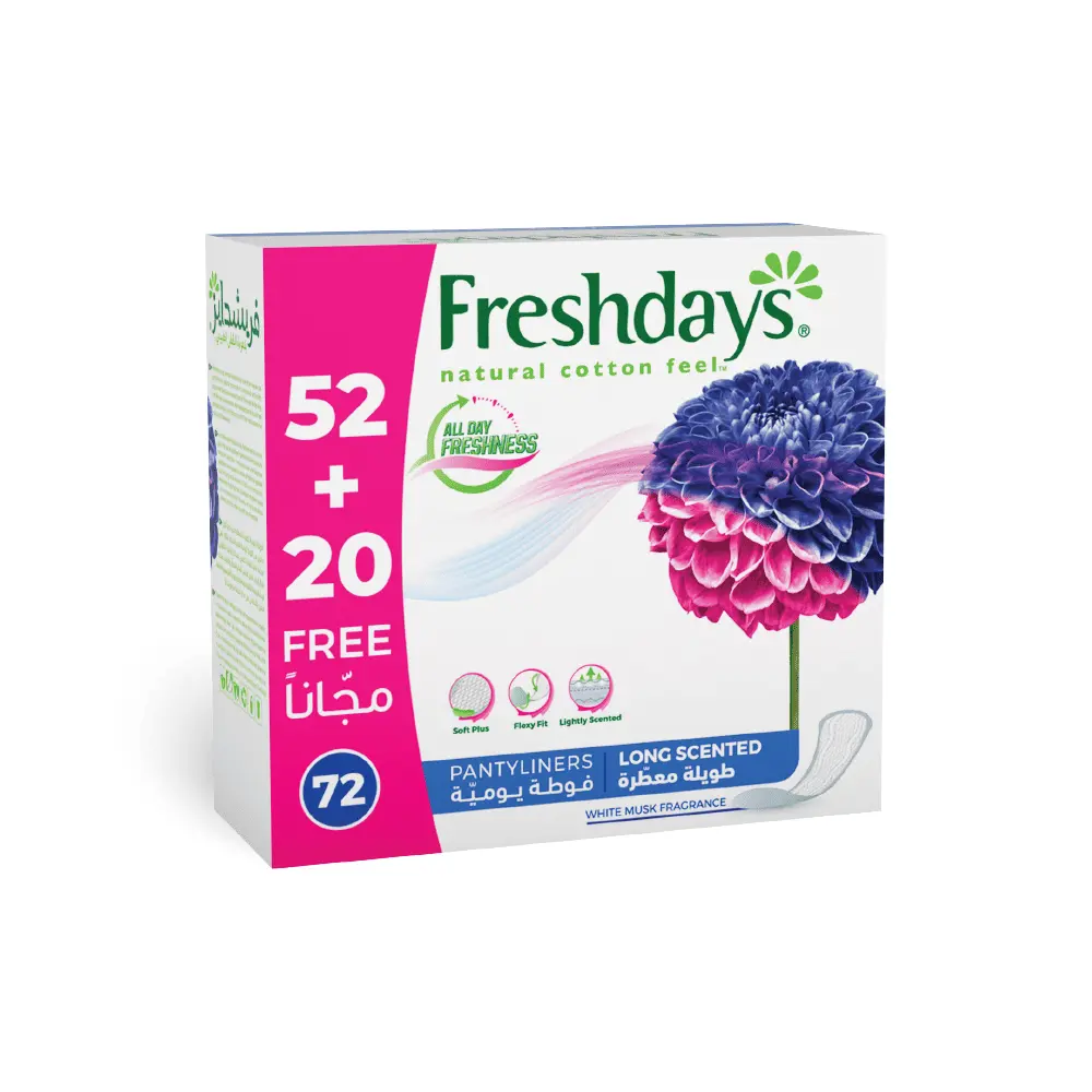 Freshdays Daily Liners Long Scented 72 pads - view 2