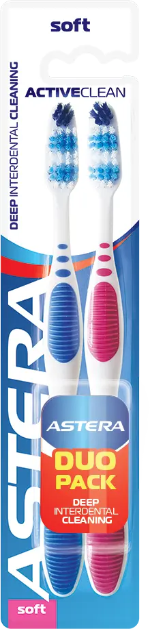  Astera Toothbrush Active Clean soft Bristles 2 pcs - view 1