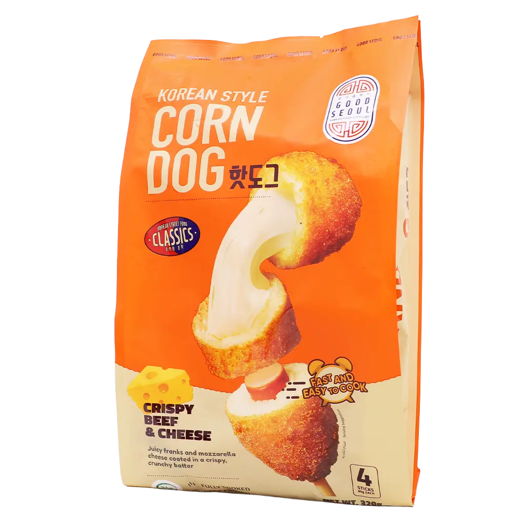 Good Seoul Corn Dog Crispy Beef & Cheese 4 pcs 320 gm - view 2