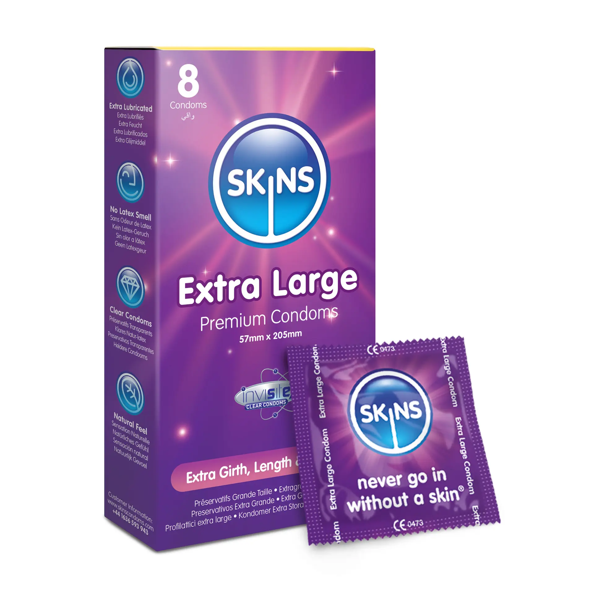 Skins Condom Extra Large 8 Pack - view 1