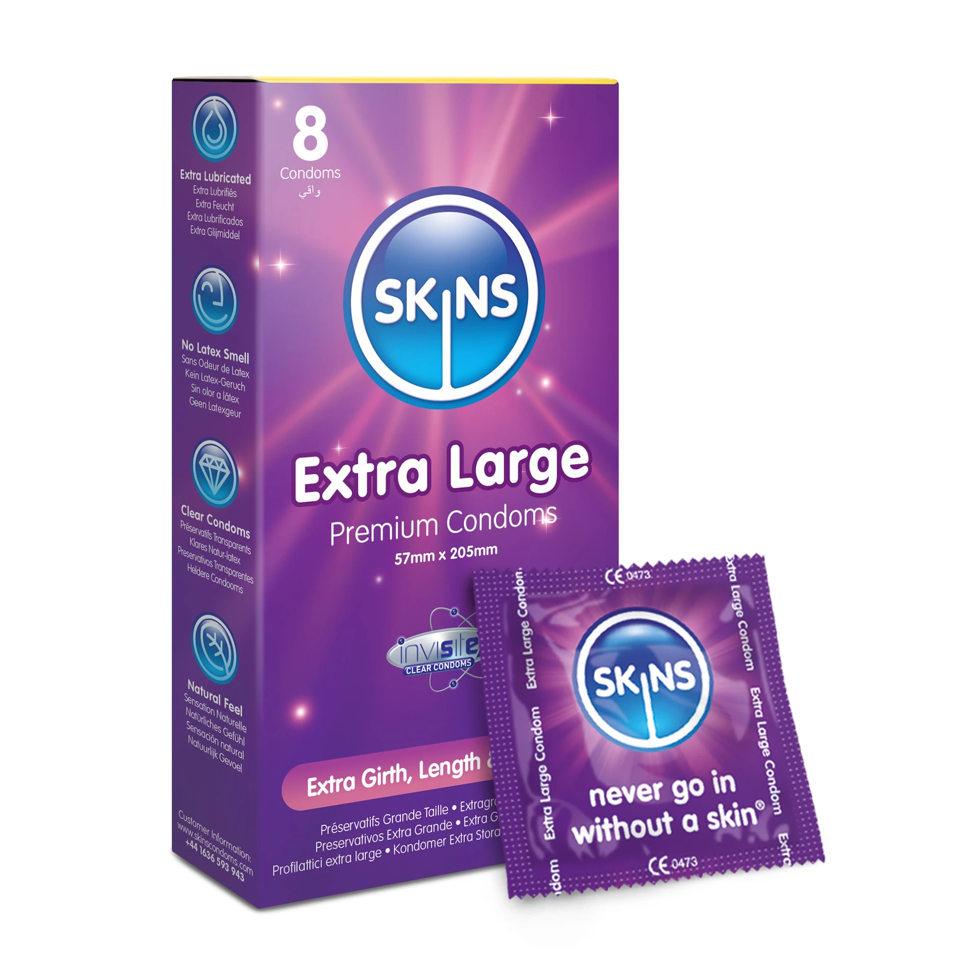 Skins Condom Extra Large 8 Pack