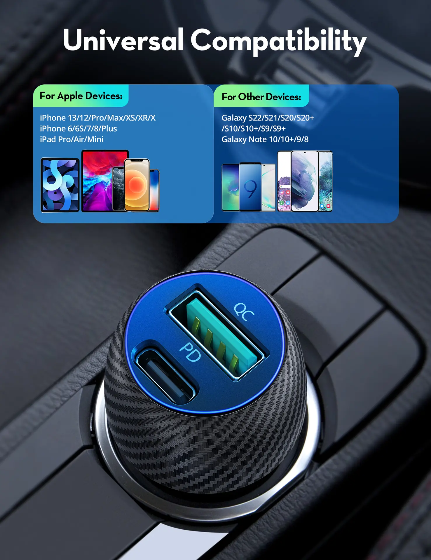 Ravpower Car Charger 49W 2-Port  Black - view 9