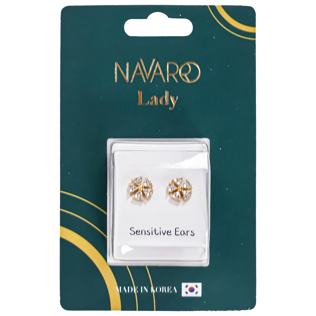 Navaro Elegant Medical Earrings Designed For Woman Gold G032 - view 1