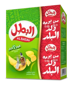 Albatal Potato Chips Vinegar & Salt 12 pcs 23 gm 